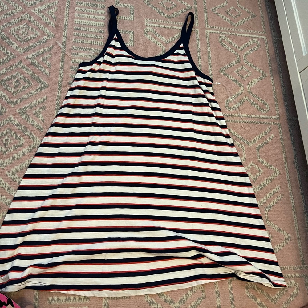 Universal Thread Blue and Red Striped Dress size xl - Picture 3 of 5